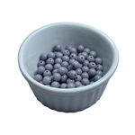 Miçanga Bolinha Leitosa Cinza Abs 8mm 30g - 120 Unidades