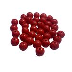 Miçanga Bolinha Leitosa Vermelho Abs 8mm 30g - 120 Unidades