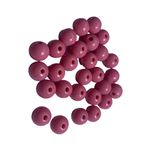 Miçanga Bolinha Leitosa Rosa Claro Abs 8mm 30g - 120 Unidades