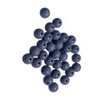 Miçanga Bolinha Leitosa Cinza Abs 8mm 30g - 120 Unidades