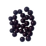 Miçanga Bolinha Leitosa Marrom Abs 8mm 30g - 120 Unidades