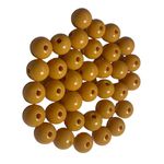 Miçanga Bolinha Leitosa Caramelo Abs 8mm 30g - 120 Unidades