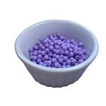 Miçanga Bolinha Leitosa Lilás Abs 6mm 30g - 285 Unidades