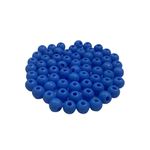Miçanga Bolinha Leitosa Azul Abs 6mm 30g - 285 Unidades