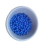 Miçanga Bolinha Leitosa Azul Abs 6mm 30g - 285 Unidades