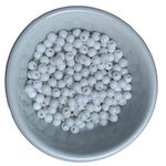 Miçanga Bolinha Leitosa Branco Abs 6mm 30g - 285 Unidades 