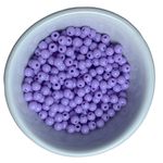 Miçanga Bolinha Leitosa Lilás Abs 6mm 30g - 285 Unidades