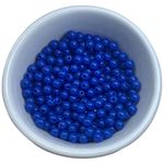 Miçanga Bolinha Leitosa Azul Royal Abs 6mm 30g - 285 Unidades