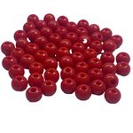 Miçanga Bolinha Leitosa Vermelho Abs 6mm 30g - 285 Unidades
