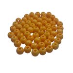 Miçanga Bolinha Leitosa Laranja Abs 6mm 30g - 285 Unidades 