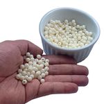 Miçanga Bolinha Leitosa Creme Abs 6mm 30g - 285 Unidades