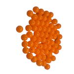 Miçanga Bolinha Leitosa Laranja Fluorescente Abs 6mm 30g - 285 Unidades