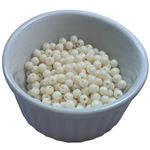 Miçanga Bolinha Leitosa Creme Abs 6mm 30g - 285 Unidades