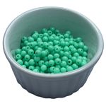 Miçanga Bolinha Leitosa Verde BB Abs 6mm 30g - 285 Unidades