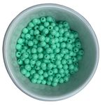 Miçanga Bolinha Leitosa Verde BB Abs 6mm 30g - 285 Unidades