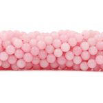 Fio de Pedra Natural Quartzo Rosa 8mm Com Aprox. 46 pedras.