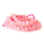 Fio de Pedra Natural Quartzo Rosa 8mm Com Aprox. 46 pedras.