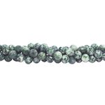 Fio de Pedra Natural Jaspe Esmeralda 8mm com aprox. 45 pedras.