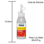 Kit 6 Cola Tek Bond Silicone Transparente Artesanato 100ml