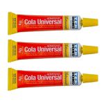 Kit 3 Cola Adesivo Universal Multiuso Flexíve Tek Bond 17g