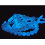 Fio De Pedra Natural Jade Fluorescente Azul 8mm