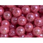 Perolas Abs Com Furo 10mm Rosa Artesanato 100 Unidades 