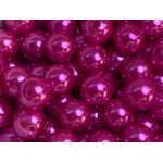 Perolas Abs Com Furo 10mm Pink Metalizado Artesanato 100 Unidades