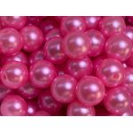 Perolas Abs Com Furo 10mm Rosa Chiclete Artesanato 100 Unidades 