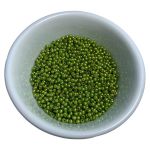 Perolas Pequenas Abs Com Furo 3mm Verde Militar Artesanato 20 Gramas