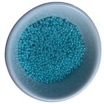 Perolas Pequenas Abs Com Furo 3mm Azul Bebê Artesanato 20 Gramas
