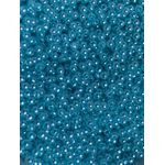 Perolas Pequenas Abs Com Furo 3mm Azul Bebê Artesanato 20 Gramas