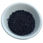 Perolas Pequenas Abs Com Furo 3mm Preto Artesanato 20 Gramas