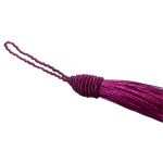 Pingente Tassel 9cm Rosa Pink Com Detalhe em Dourado