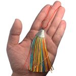 Kit 10 Pingente Tassel 9cm Colorido C/ Detalhe Metal Níquel Artesanato