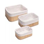 jogo de cestos retangulares 