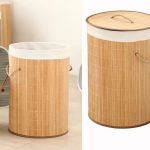 CESTO REDONDO BAMBU C/TAMPA CLARA