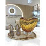 Coração Em Cristal Murano 