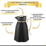 garrafa termica de clic na cor preta 