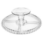 Boleira em cristal com detalhe em coraçaão