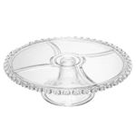 Boleira em cristal com detalhe em coraçaão