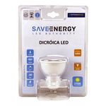 Lâmpada LED Dicroica 4,8W BIV 2700K (Amarela) SE130 - Save Energy