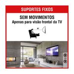 Suporte P/TV LCD/LED Fixo Universal10-85&quot; SBRU859 - BRASFORMA