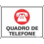 Placa Poliestireno 15x20 "QUADRO DE TELEFONE" - SINALIZE
