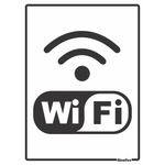 Placa Poliestireno 15x20 " WI-FI" - SINALIZE