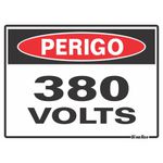 Placa Poliestireno 15x20 "PERIGO 380V" 220AZ