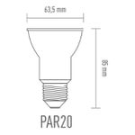 Lâmpada LED PAR20 6W Bivolt AZUL 05475 OUROLUX