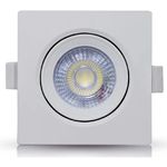 Spot Led Embutir Quadrado 5W Bivolt 6500K - GALAXY