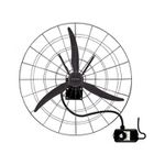 VENTILADOR PAREDE 1M GP VP1M2 PRETO 3V 1/2 CV 220V