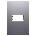 PLACA 4X2 1MOD C/SUP GRAFITE 85476 INOVA PRO CLASS