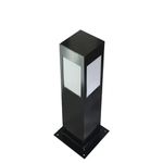 BALIZADOR BOLT QUADRADO 1 E-27 50CM PA150 PRETO